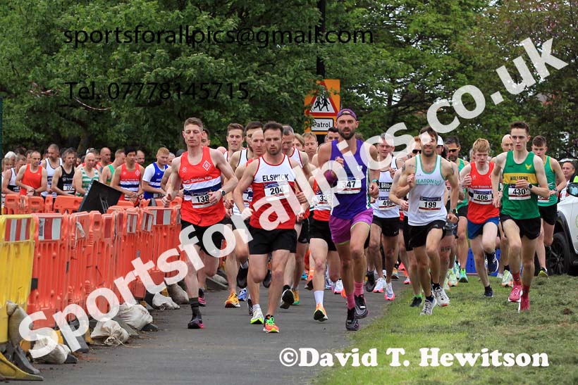The 2023 Clive Cookson 10k Road Race (organised by NSP), Wed. May 17th. Photo: David T. Hewitson/Sports for All Pics